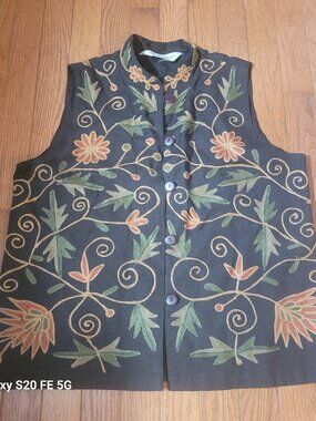 The Vermont Country Store Embroidered Vest